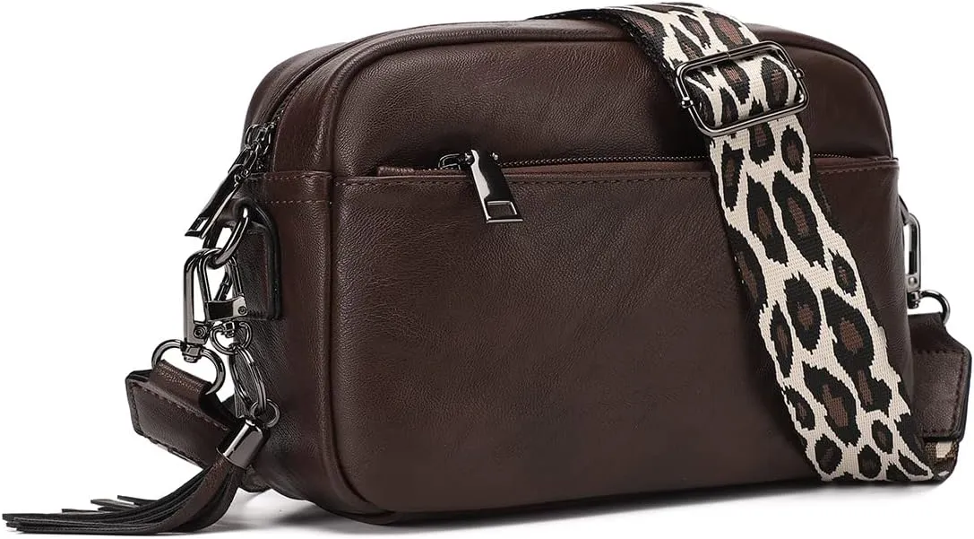 KL928 Small Crossbody Bag for Women, Soft FAUX Leather Cell Phone PurseAdjustable Strap Shoulder Handbags Wallet Purse