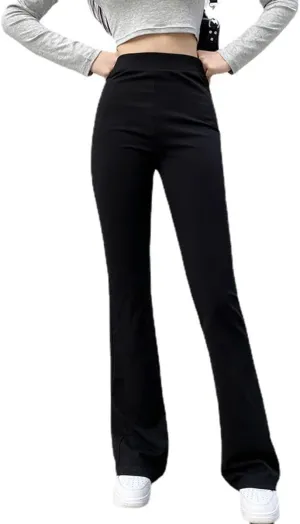 Korean Style Women's Trousers Women's High Waist Wide Leg Pants Women's Flared Pants Casual Pants