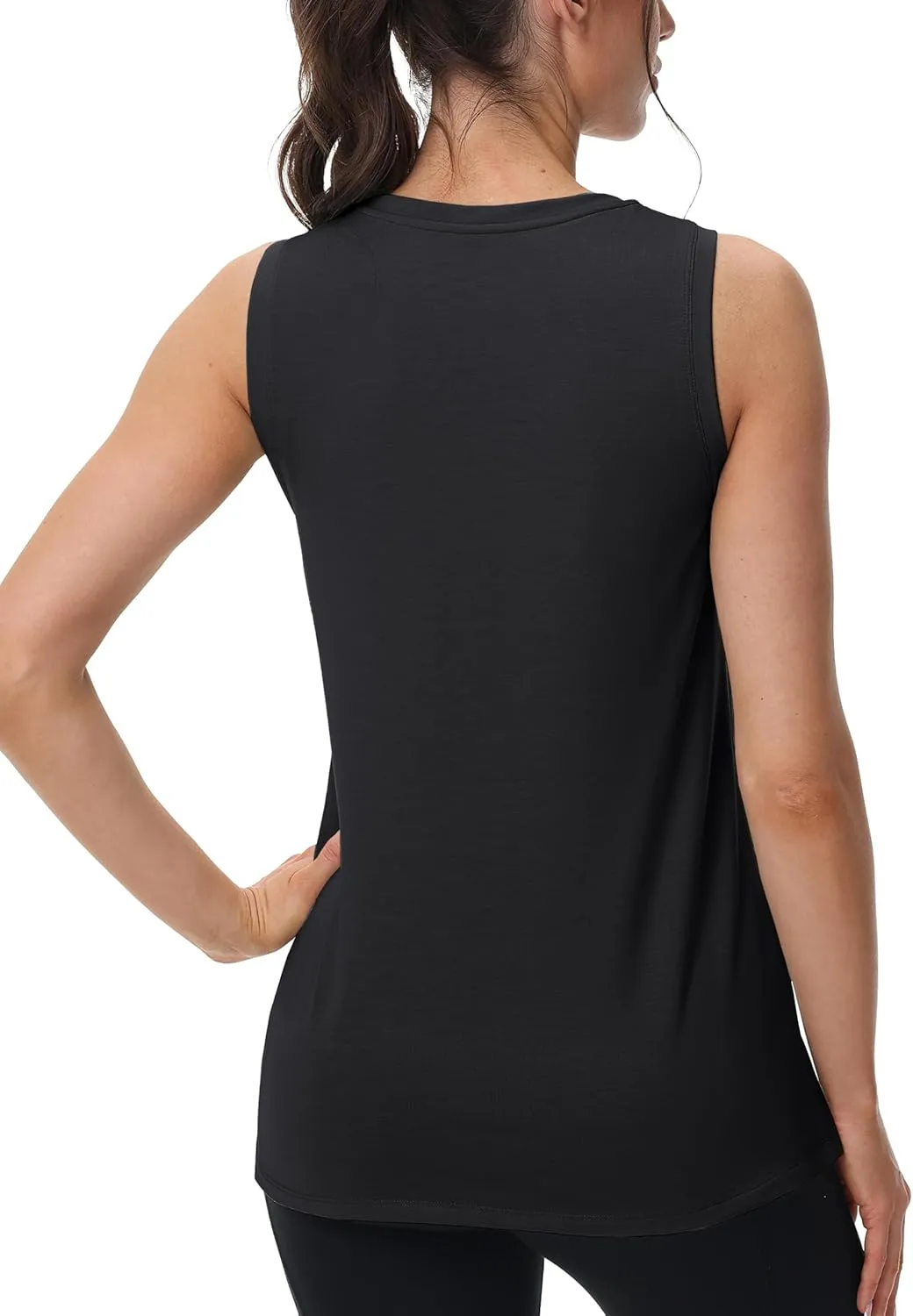MAGCOMSEN Workout Tank Tops for Women Loose Fit Sleeveless Tops Breathable Lightweight Athletic Gym Runing Summer Shirts
