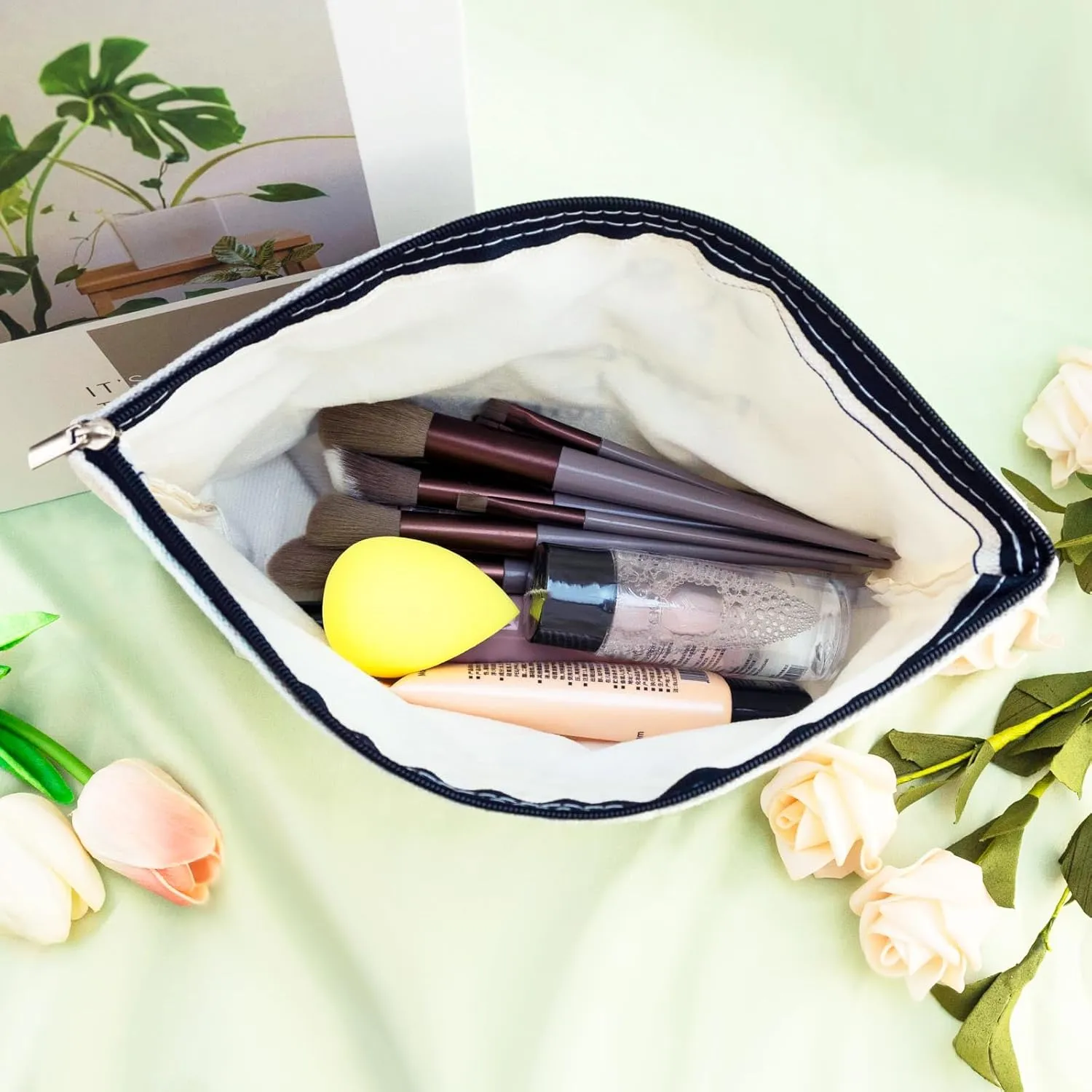 Makeup Bags for Women Secret Sister Gifts Christian Sisters in Christ Cosmetic Pouches Small Makeup Bag Friendship Faith Gift Best Friend Birthday Presents Valentine'S Day Bulk Valentine'S Gifts