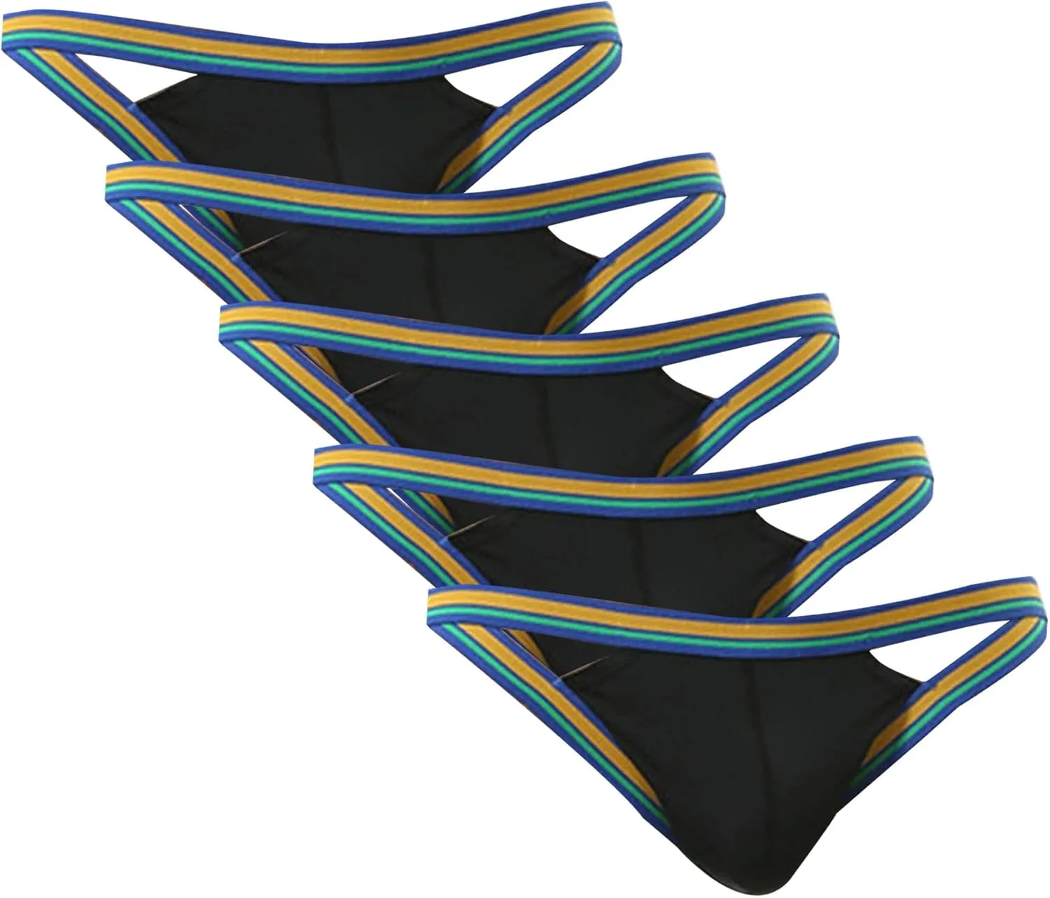 Men's Athletic Supporters G-String Bikini Briefs Jockstrap Lightweight Sexy Thongs Low Waist Bulge Pouch Underwear