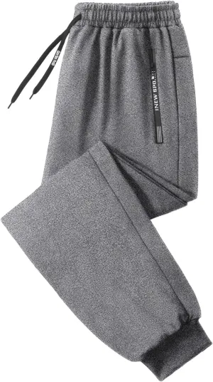 Mens Lightweight Jogging Pant Chinos Work Joggers Loose Sports Casual Sweatpants Elasticated Waist Pants