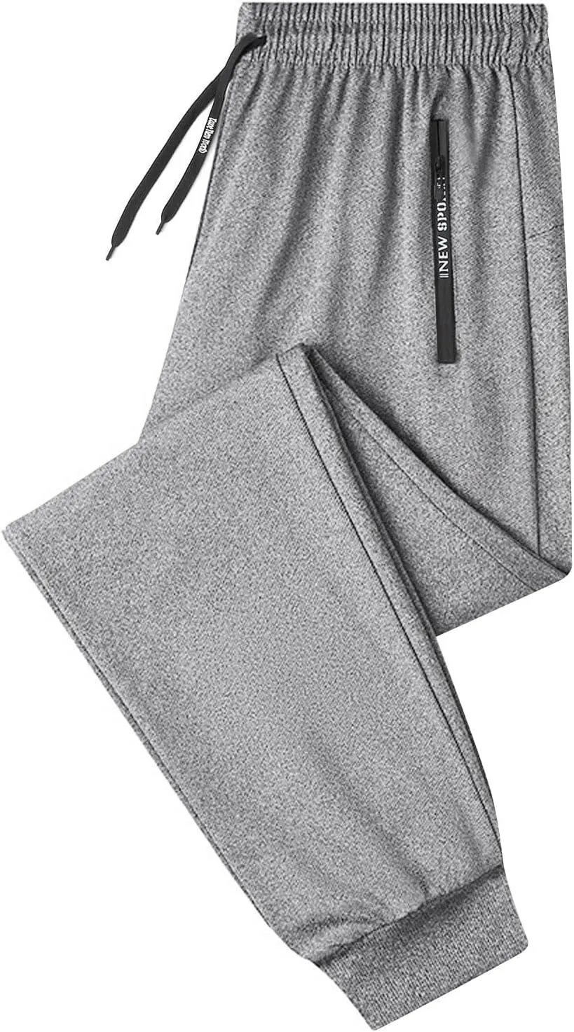 Mens Lightweight Jogging Pant Chinos Work Joggers Loose Sports Casual Sweatpants Elasticated Waist Pants