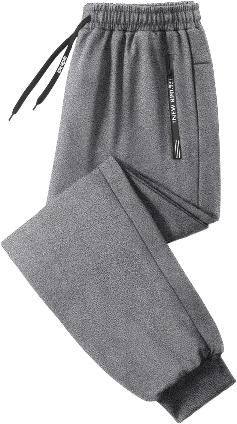 Mens Lightweight Jogging Pant Chinos Work Joggers Loose Sports Casual Sweatpants Elasticated Waist Pants