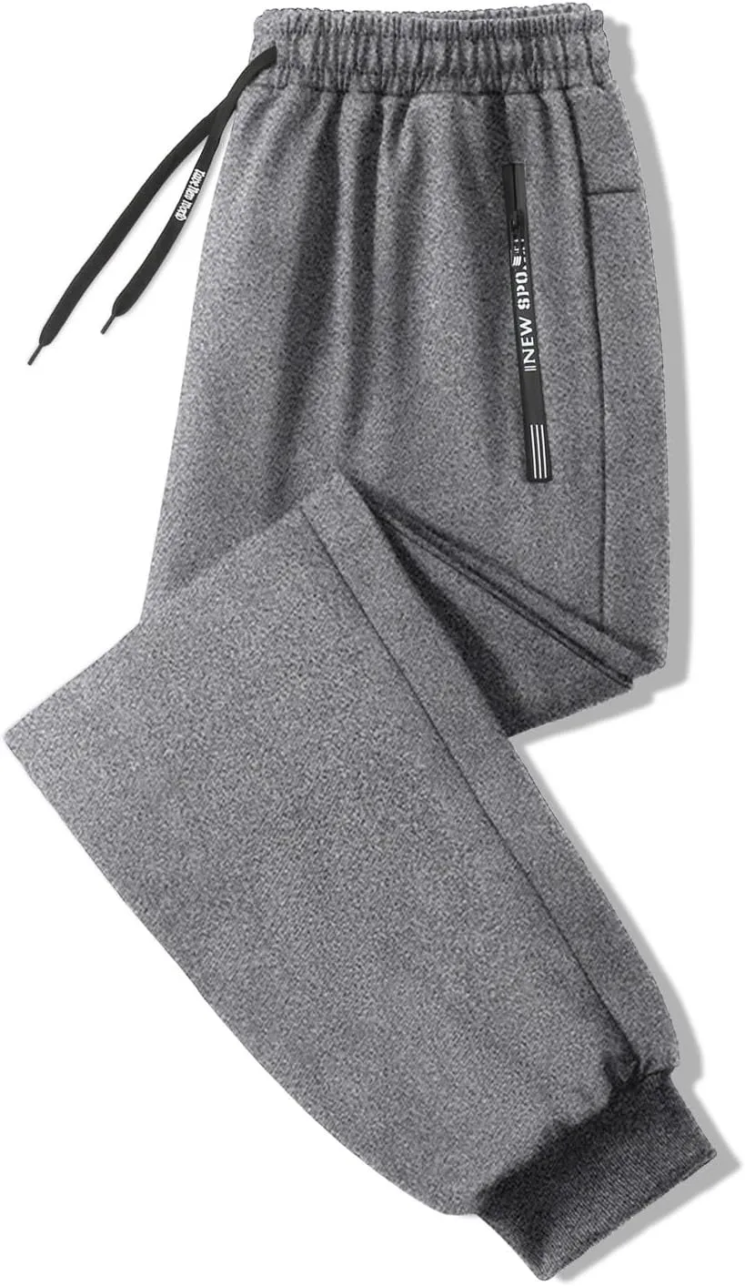 Mens Lightweight Jogging Pant Chinos Work Joggers Loose Sports Casual Sweatpants Elasticated Waist Pants