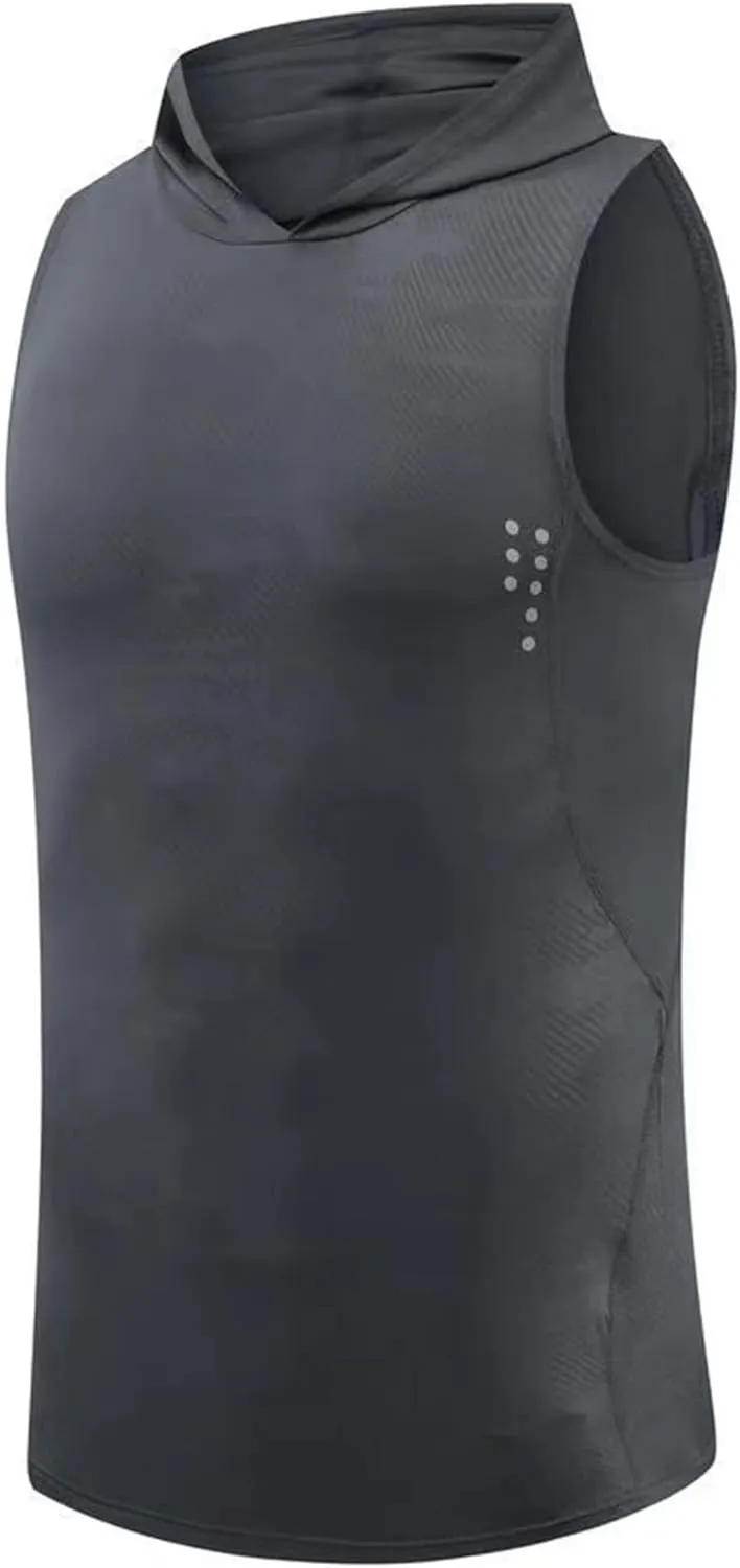 Men's Tank Top,Sleeveless T-Shirt Vest Tops Quick Dry Gym Tops Breathable Shirts Training Running Vests