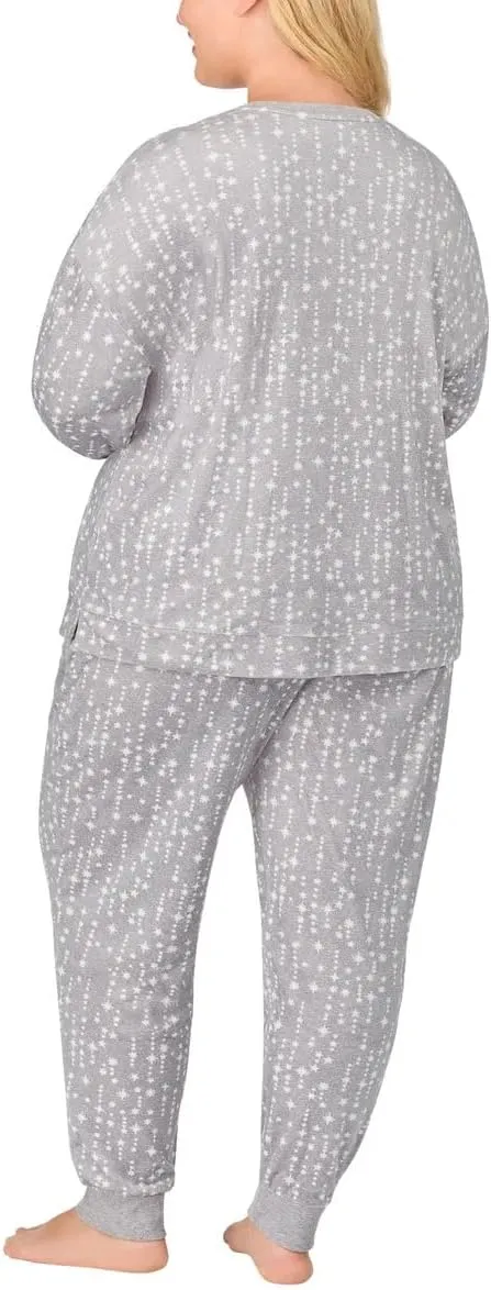 Nautica Women's 2 Piece Fleece Pajama Sleepwear Set
