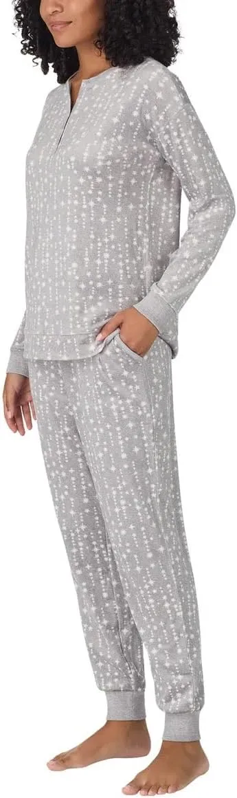 Nautica Women's 2 Piece Fleece Pajama Sleepwear Set