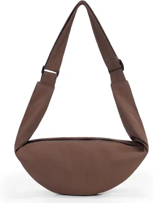 Nylon Crescent Crossbody Bag,Fanny Pack for Women Men Trendy Crossbody Sling Bags Dumpling Bag Travel Purses Belt Bags