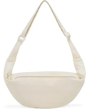 Nylon Crescent Crossbody Bag,Fanny Pack for Women Men Trendy Crossbody Sling Bags Dumpling Bag Travel Purses Belt Bags