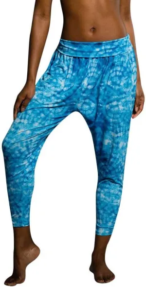 Onzie Flow Harem Pant 2024 Tie Dye Blue (Tie Dye Blue Onzie, Medium/Large)