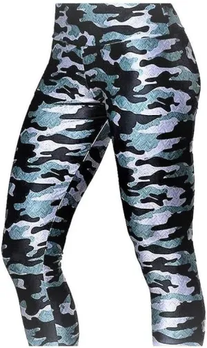 Onzie Hot Yoga Capri 202 Distressed Camo, XS, Distressed Camo