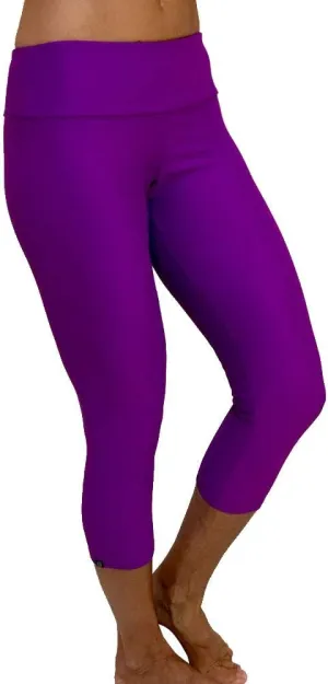 Onzie Hot Yoga Capri 202 Electric Purple (Electric Purple, Small/Medium)