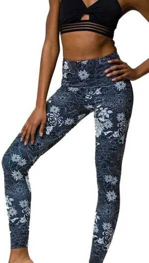 Onzie Hot Yoga High Rise Legging 228 Kyoto Noir, L, Kyoto Noir