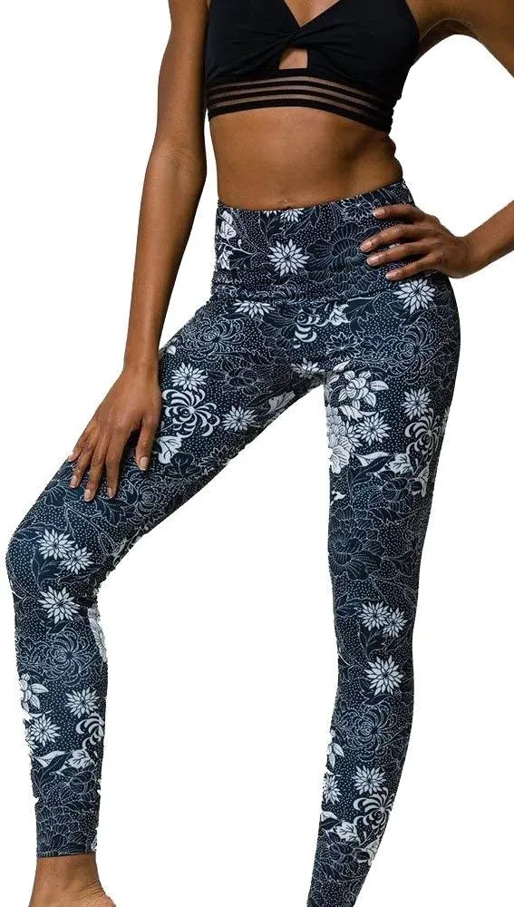Onzie Hot Yoga High Rise Legging 228 Kyoto Noir, L, Kyoto Noir