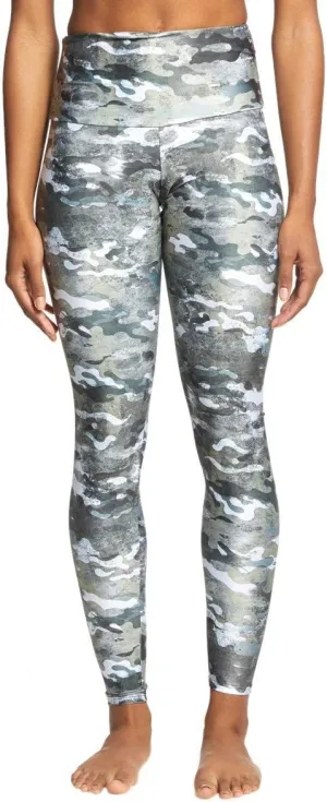 Onzie Hot Yoga High Rise Legging 228 Marble Camo, L, Marble Camo