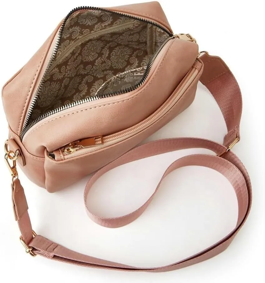 Retro Inspired PU Leather Shoulder & Crossbody Soft Hobo Totes Handbag for Women Fashion Purse with Zipper Satchel