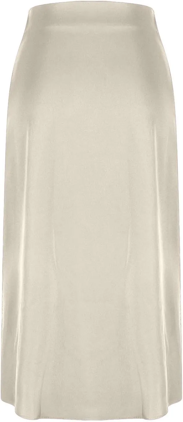 Silk Skirts for Women Satin High Waisted Midi Skirt Elegant A Line Skirt Business Casual Cocktail Party Dress 2025