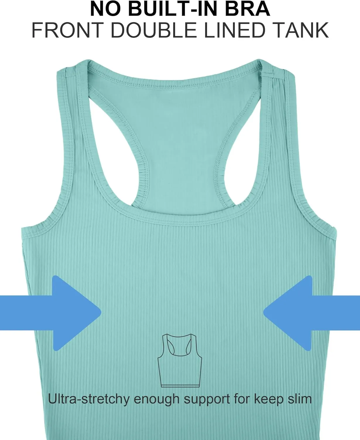 Sports Crop Tank Tops for Women Cropped Workout Tops Racerback Running Yoga Tanks Cotton Sleeveless Gym Shirts