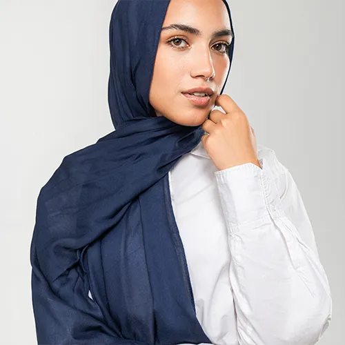 SS1182 - Indigo Soft Shash Scarf