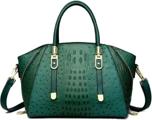 Stylish Handbags for Women PU Leather Satchel Bags Shoulder Bag Top Handle Handbag Ladies Work Purse Zipper Totes