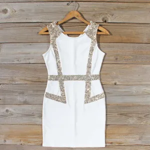 Sunset Stars Dress in White