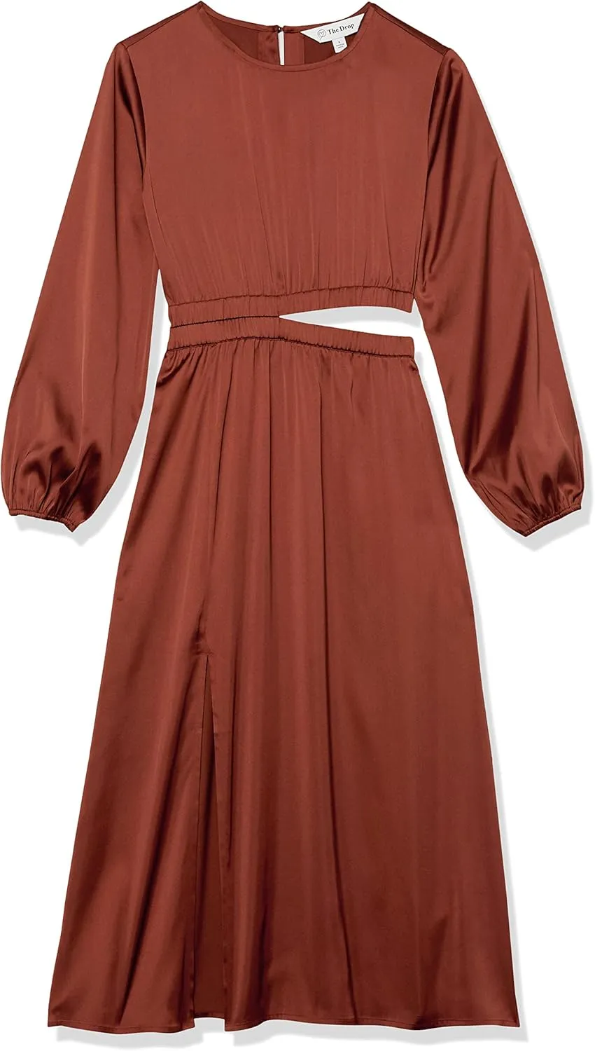 The Drop Women's Jacob Long Sleeve Cut Out Midi Dress