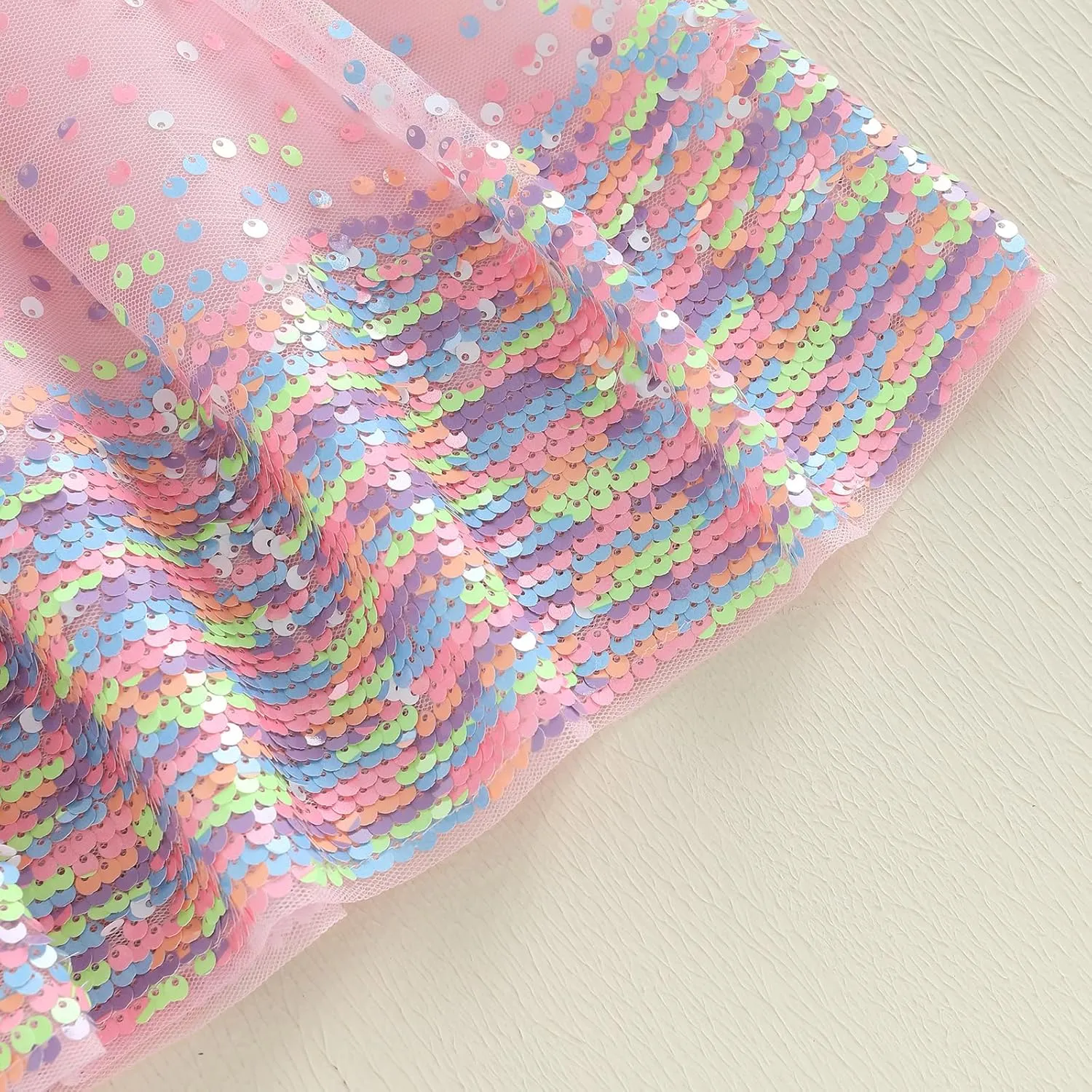Toddler Girl Tutu Skirt Colorful Floating Pom Poms Tulle Skirts Headband Birthday Tutu Outfit Princess Ballet Dress