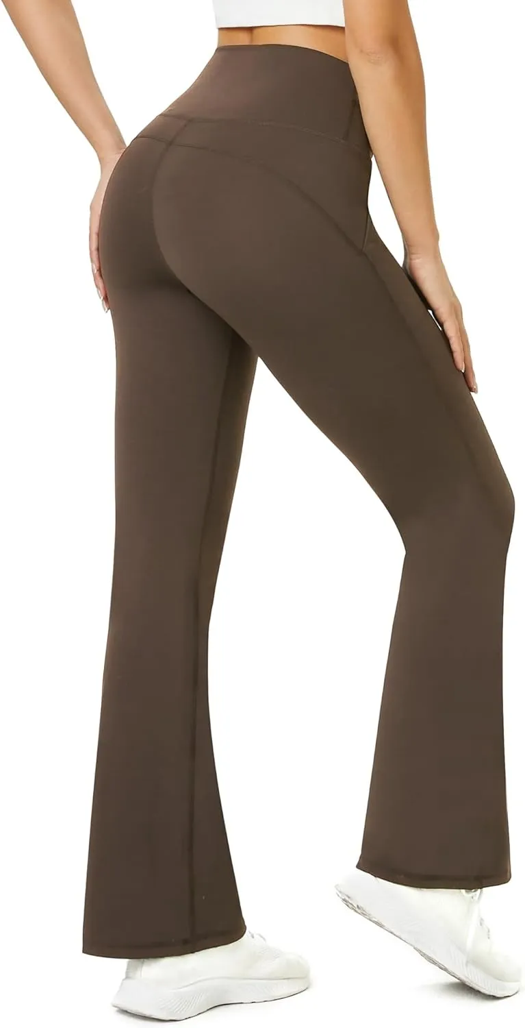 TOPYOGAS Women's Casual Yoga Pants with Pockets Tummy Control High Waist Leggings Workout Pants with Pockets