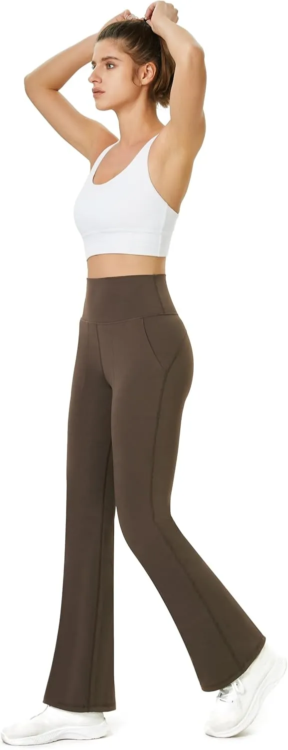 TOPYOGAS Women's Casual Yoga Pants with Pockets Tummy Control High Waist Leggings Workout Pants with Pockets