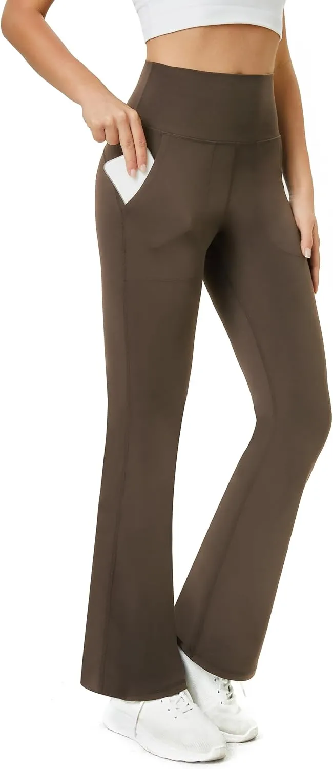 TOPYOGAS Women's Casual Yoga Pants with Pockets Tummy Control High Waist Leggings Workout Pants with Pockets