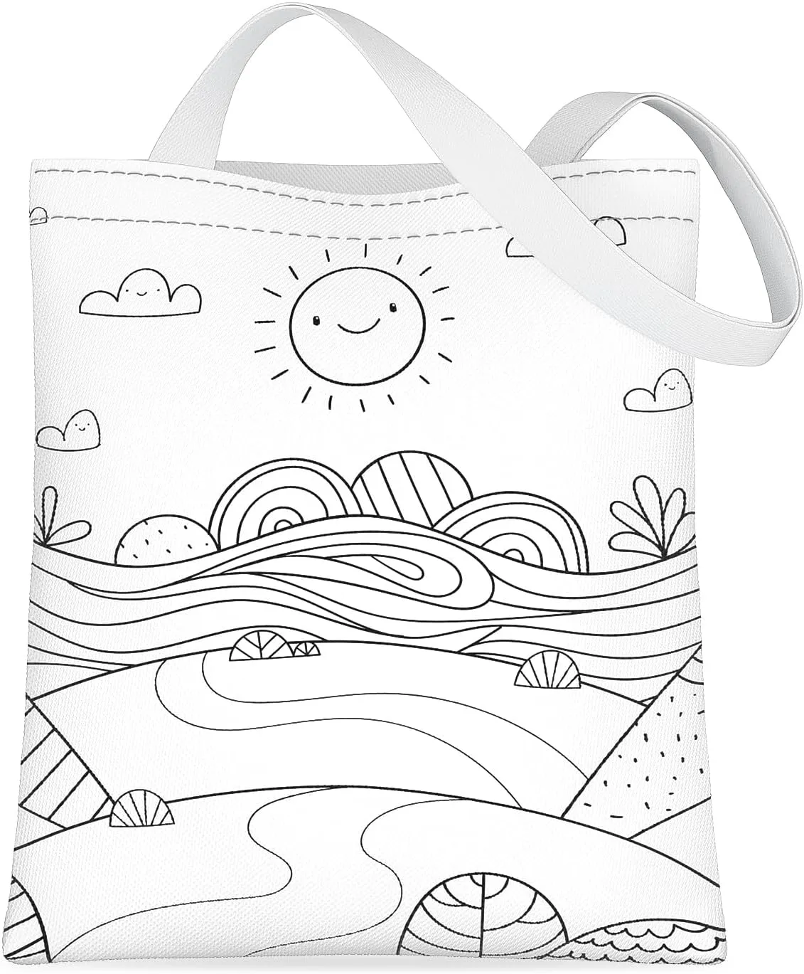 Tote Bag, Canvas Tote Bag for Women, Large Lightweight Reusable Canvas Handbags, Cotton Folding Shoulder Cloth Handbag