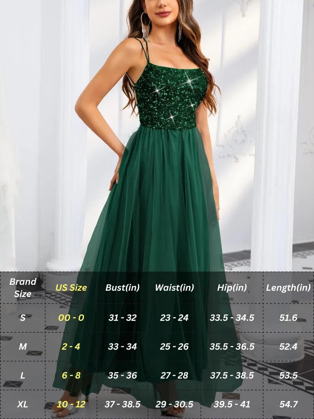 Tulle Prom Dress with Slit,Sequin Backless Long Flowy Dresses for Women,Sexy Sparkly Outfits Homecoming Wedding