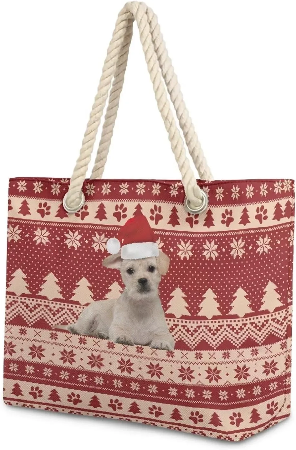 Vacation Beach Bag for Ladiess Women Medium Casual Travel Tote Bag Swim Pool Totes Bag with Hemp Rope Handle