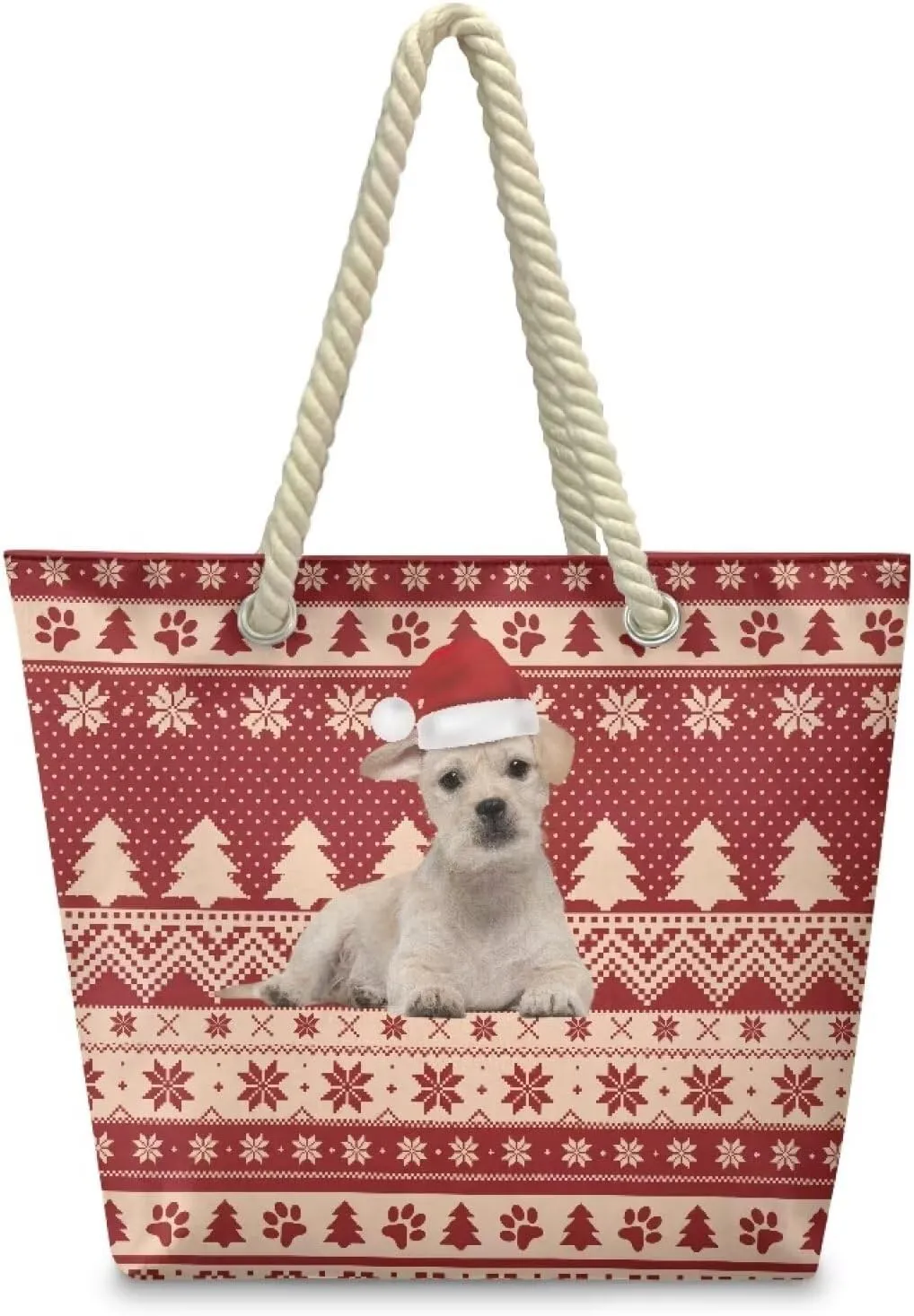 Vacation Beach Bag for Ladiess Women Medium Casual Travel Tote Bag Swim Pool Totes Bag with Hemp Rope Handle