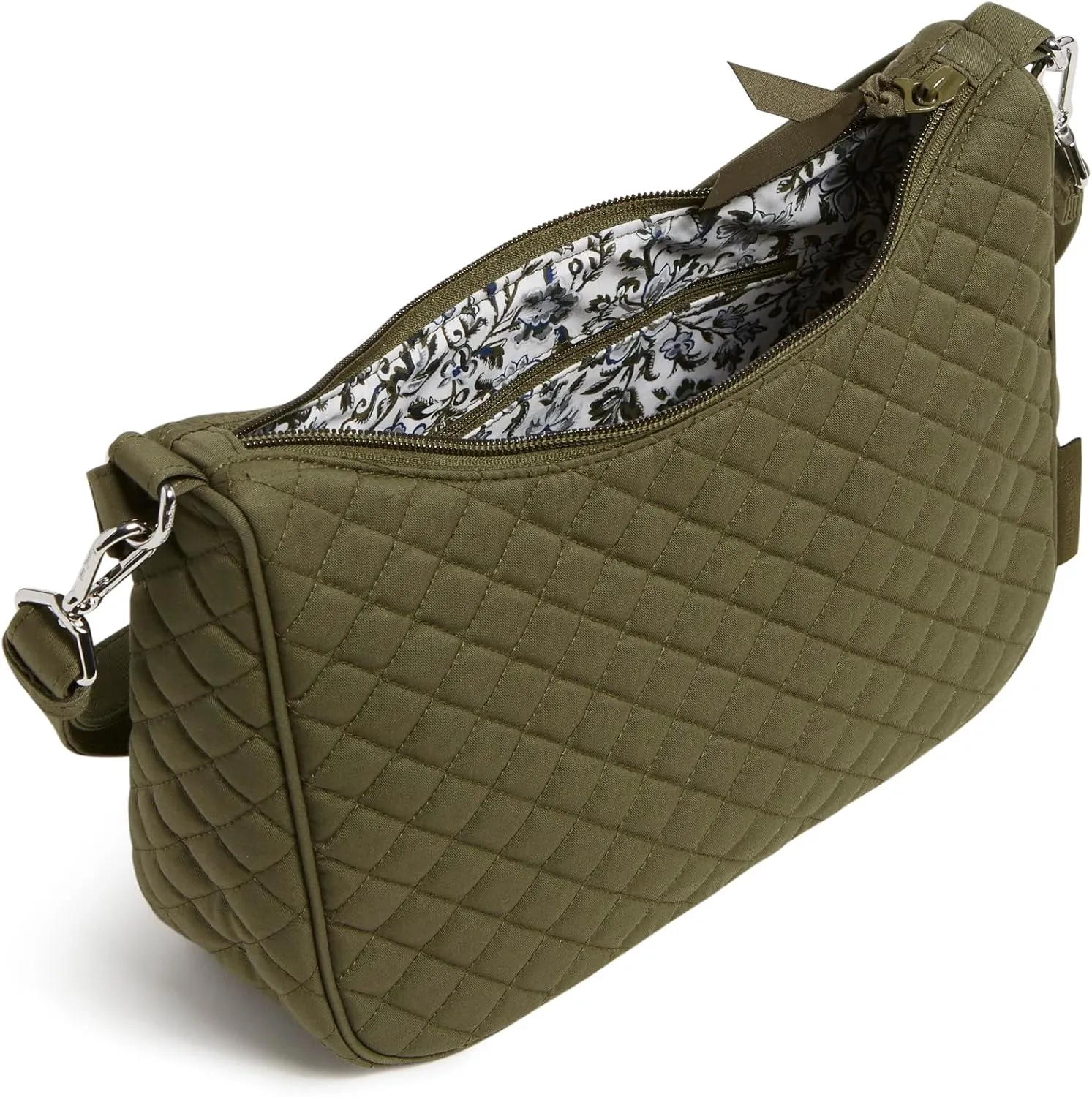 Vera Bradley Women's Cotton Frannie Crescent Crossbody Purse
