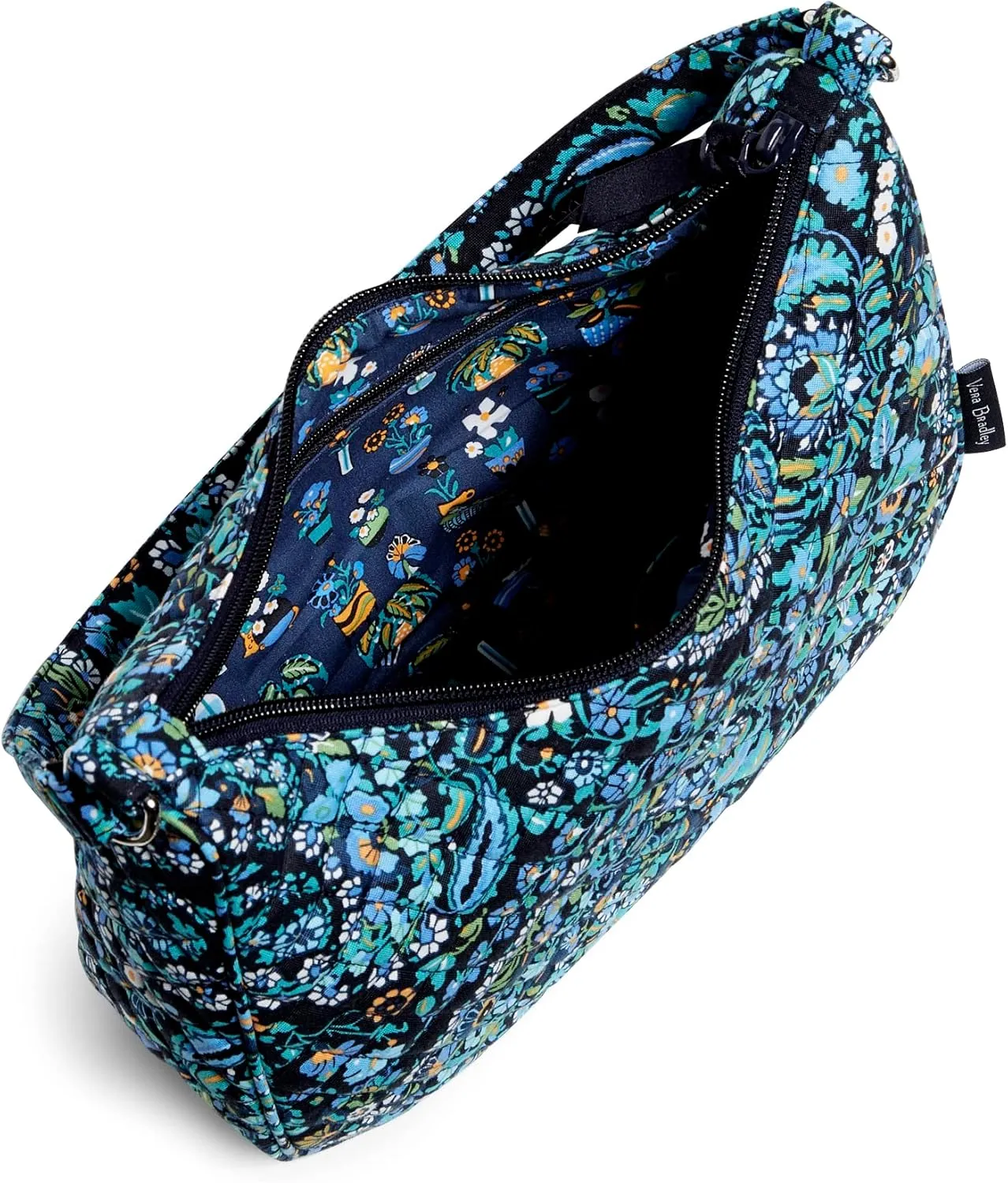 Vera Bradley Women's Cotton Frannie Crescent Crossbody Purse