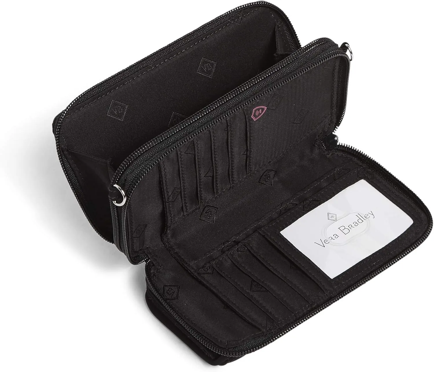 Vera Bradley Women's Microfiber All in One Crossbody Purse with RFID Protection
