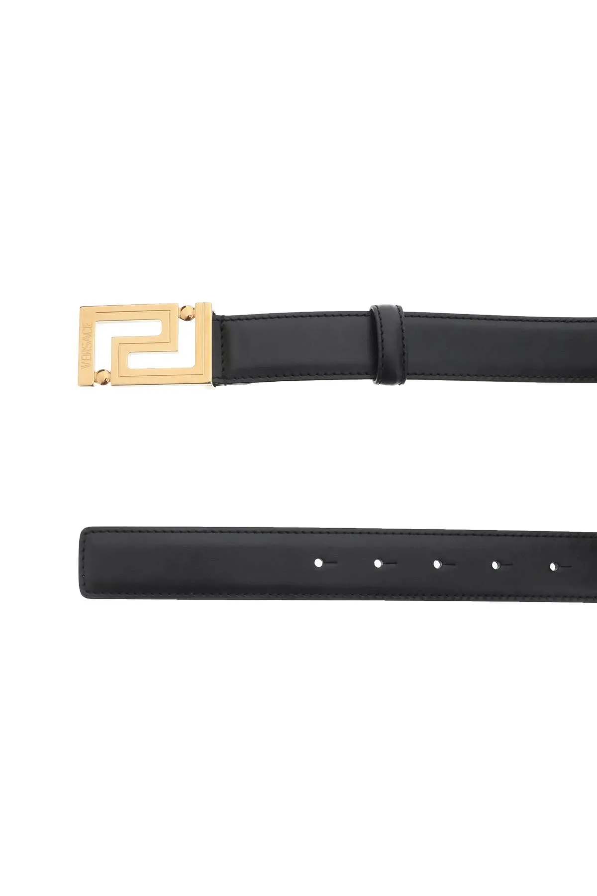 Versace greca buckle leather belt