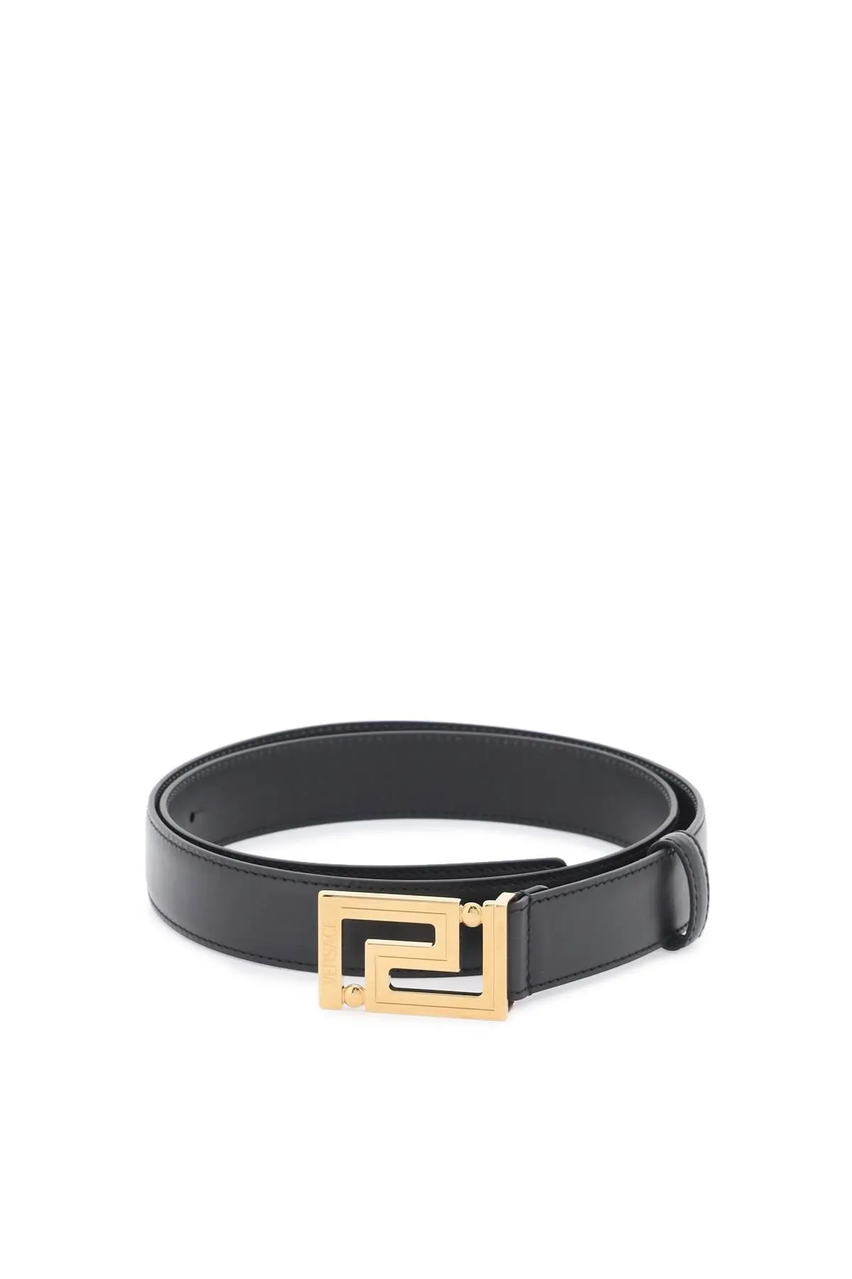 Versace greca buckle leather belt