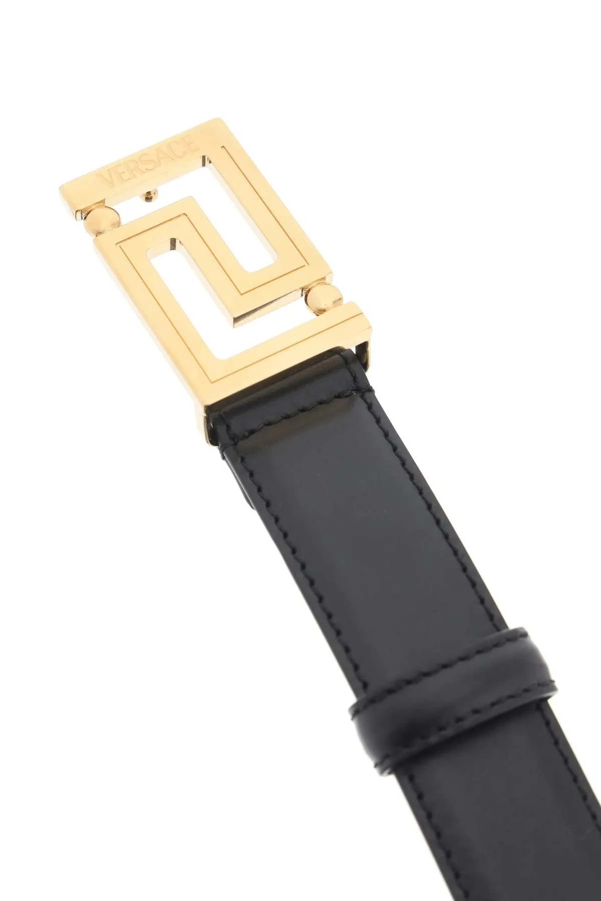 Versace greca buckle leather belt