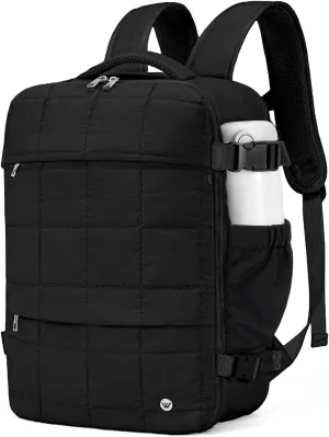 WESTBRONCO Travel Laptop Backpack for Women 17 inch Travel Backpack Carry on Flight Approved Puffy Travel Weekender Bags