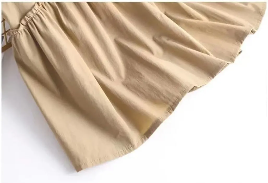 Women Summer Chiffon Midi Skirt Ruffles Vintage High Waisted Loose Pleated Party Skirts