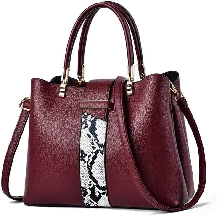 Women Top Handle Shoulder Totes Crossbody Bag With Zipper For Ladies Wristlets Messenger Bags Handbags Pu Leather