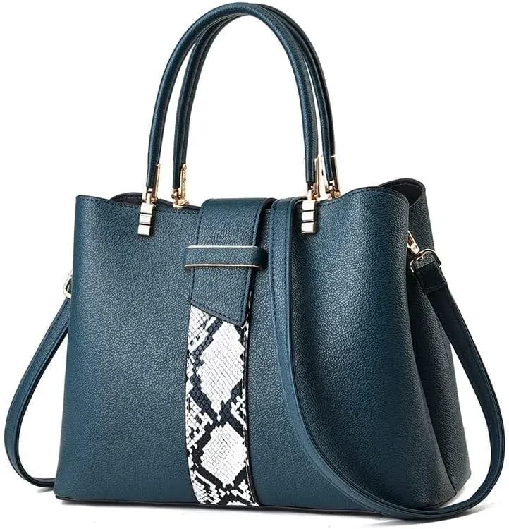 Women Top Handle Shoulder Totes Crossbody Bag With Zipper For Ladies Wristlets Messenger Bags Handbags Pu Leather