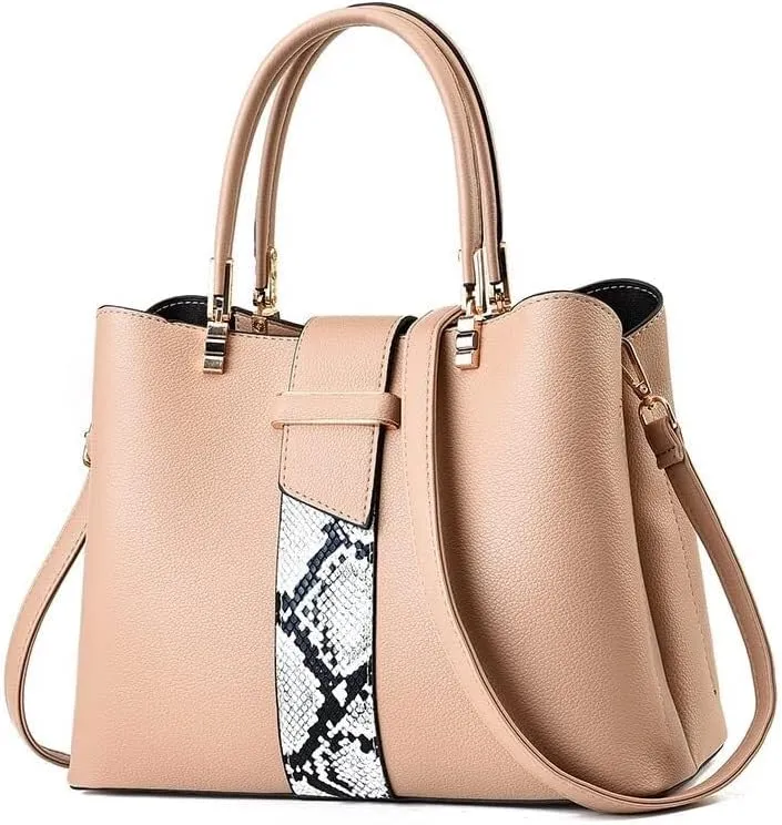 Women Top Handle Shoulder Totes Crossbody Bag With Zipper For Ladies Wristlets Messenger Bags Handbags Pu Leather