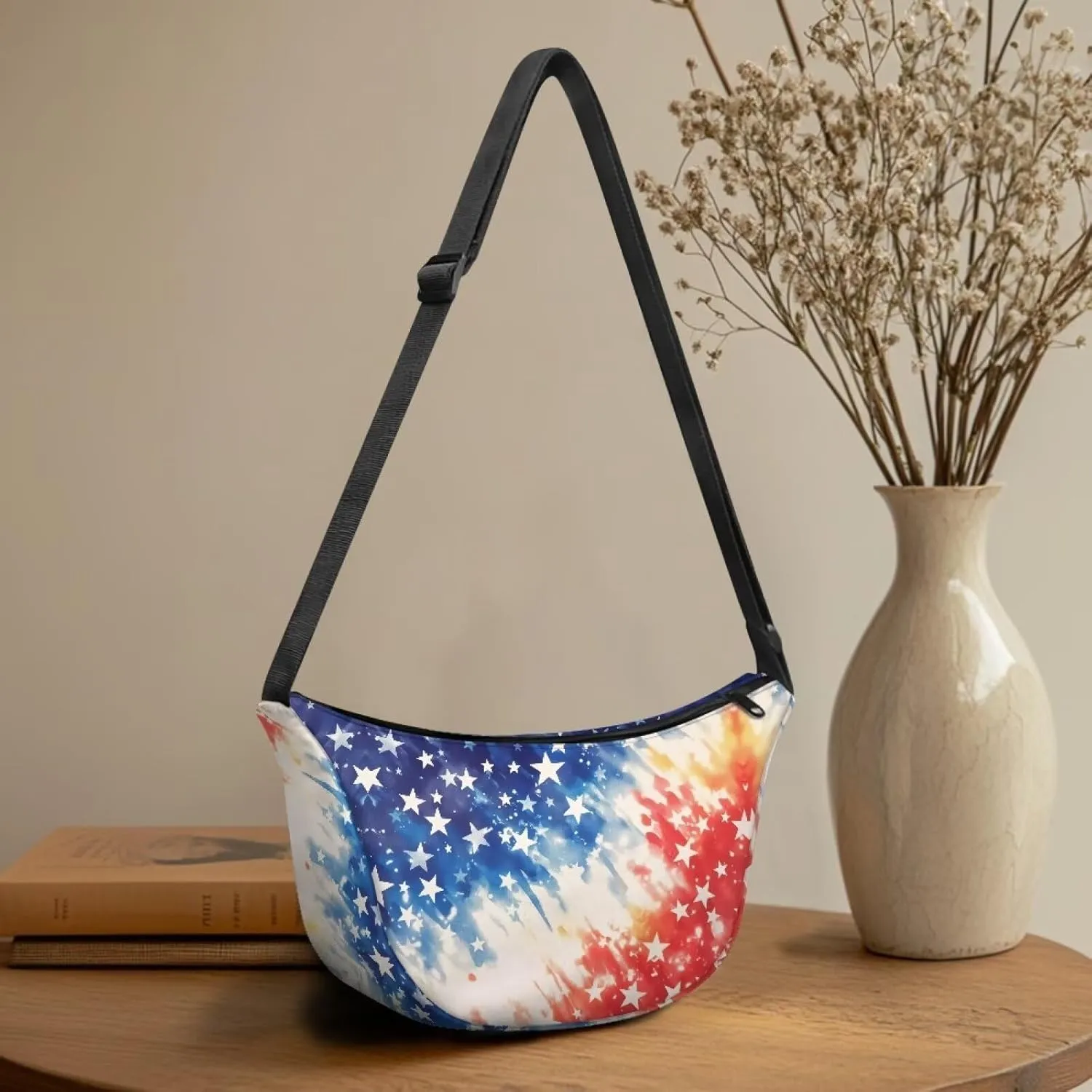 Women Trendy Crossbody Bag Men Lightweight Sling Crescent Purses with Adjustable Strap Fanny Packs Casual Handbag