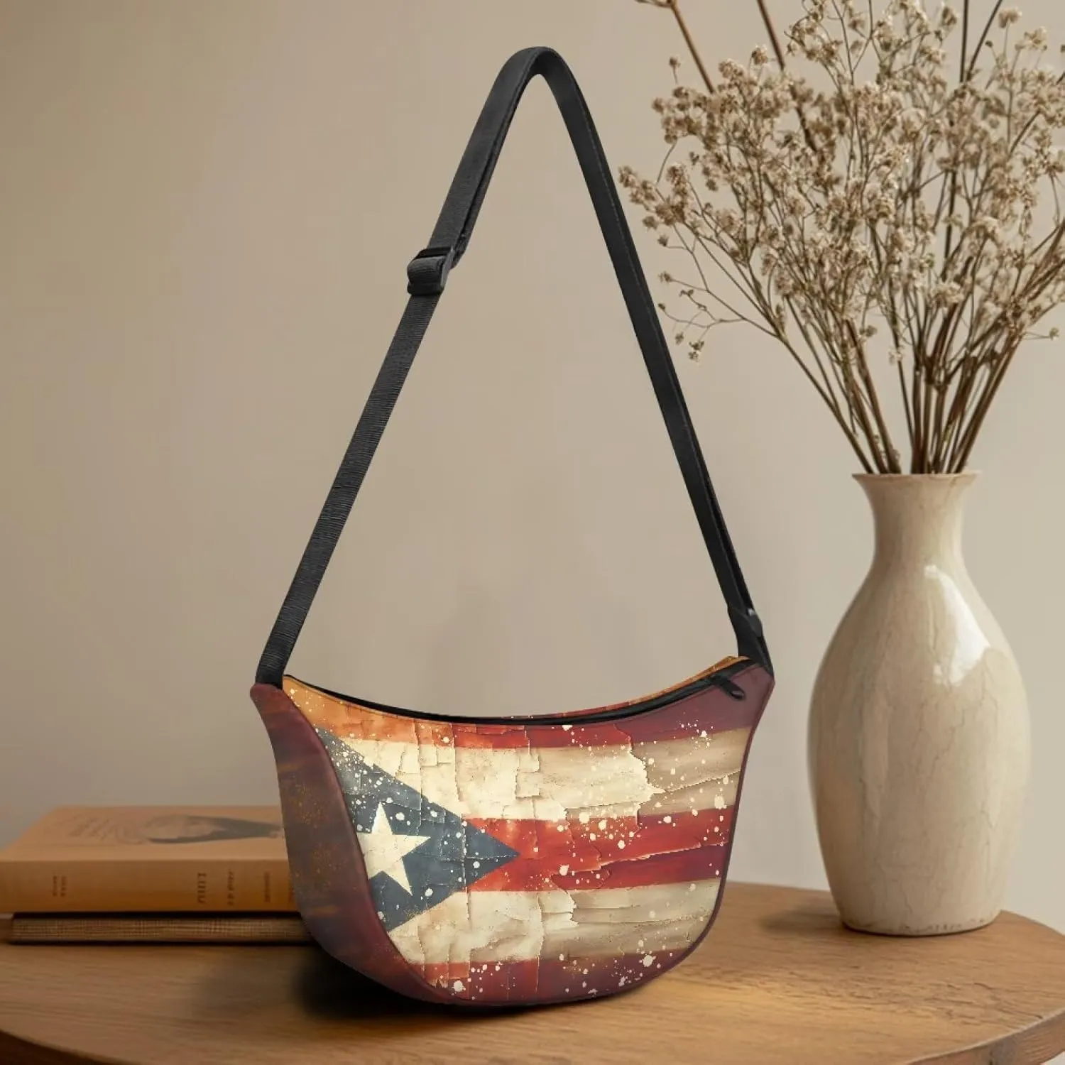 Women Trendy Crossbody Bag Men Lightweight Sling Crescent Purses with Adjustable Strap Fanny Packs Casual Handbag