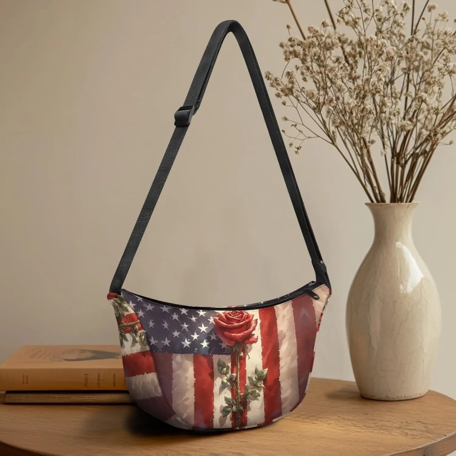 Women Trendy Crossbody Bag Men Lightweight Sling Crescent Purses with Adjustable Strap Fanny Packs Casual Handbag