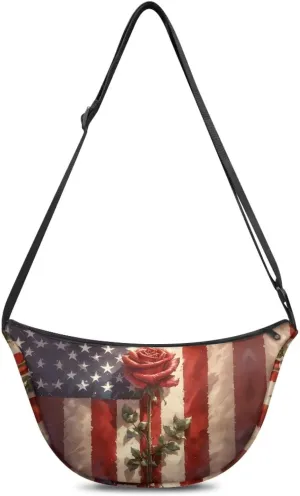 Women Trendy Crossbody Bag Men Lightweight Sling Crescent Purses with Adjustable Strap Fanny Packs Casual Handbag